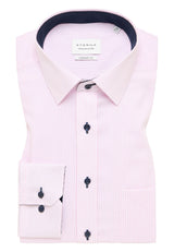 Eterna Classic Pink Stripe Shirt Pink