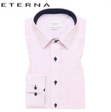 Eterna Classic Pink Stripe Shirt Pink