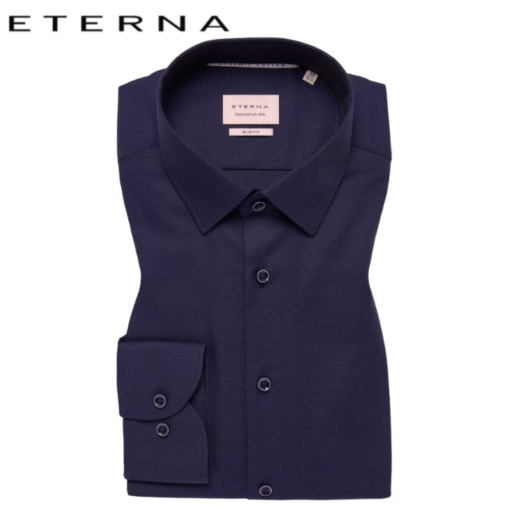 Eterna Dark Purple Formal Shirt Purple