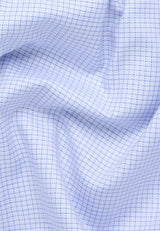 Eterna Jack Blue Check Shirt Blue