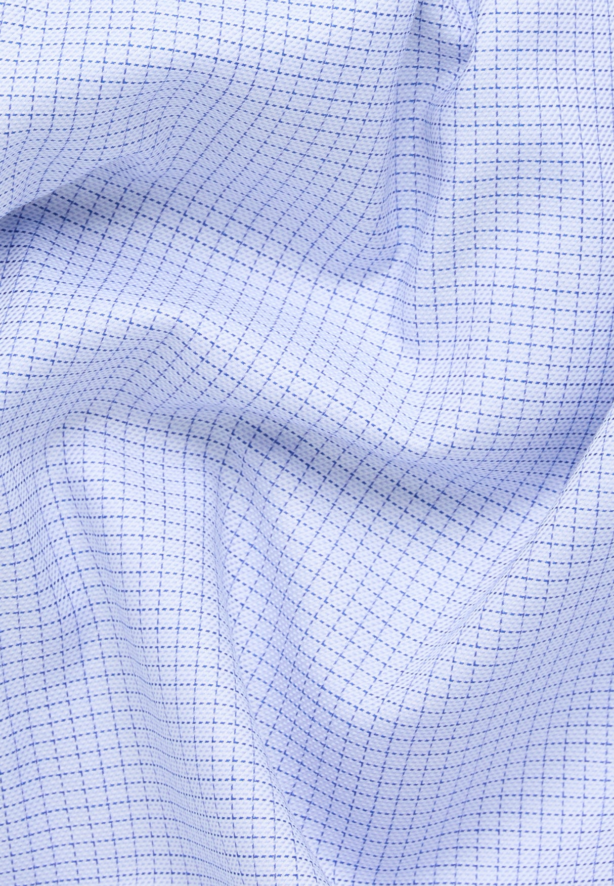 Eterna Jack Blue Check Shirt Blue