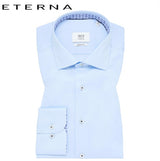 Eterna Sky Blue Luxury Trim Shirt Sky Blue