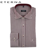 Eterna Maroon Stripe Shirt Maroon