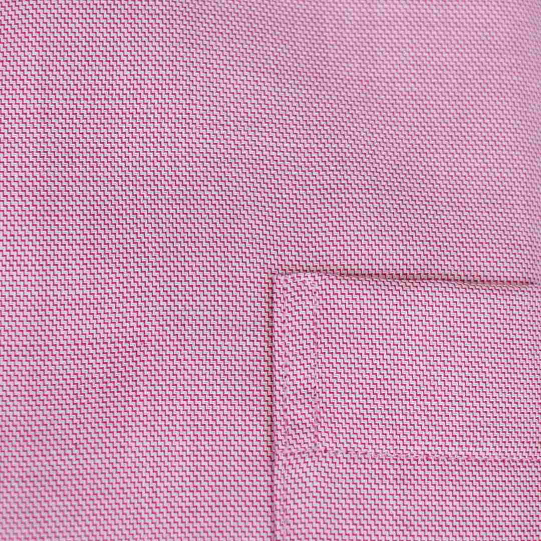 Eterna Pink Twill Short Sleeve Shirt Pink