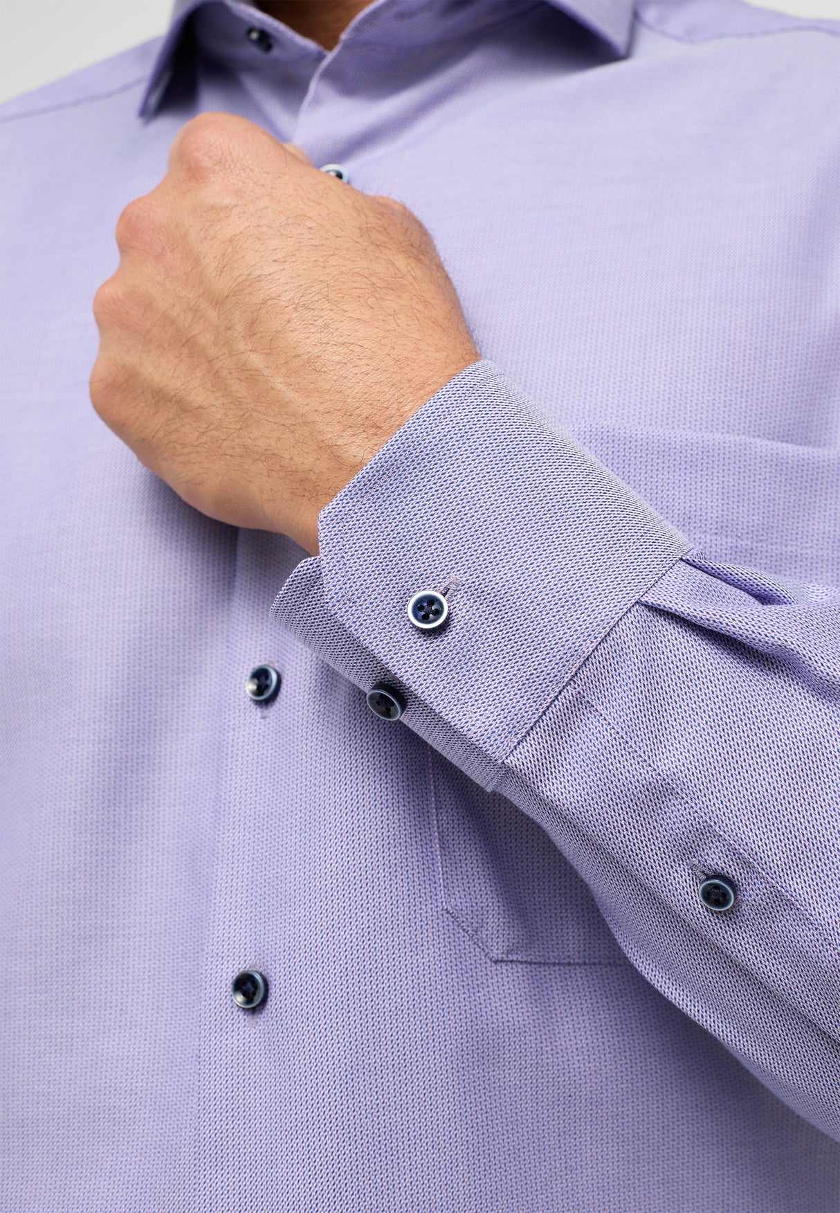 Eterna Textured Lavender Shirt Purple