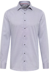 Eterna Red And Blue Patterned Shirt Red