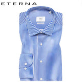 Eterna 1863 Royal Blue Stripe Shirt Blue