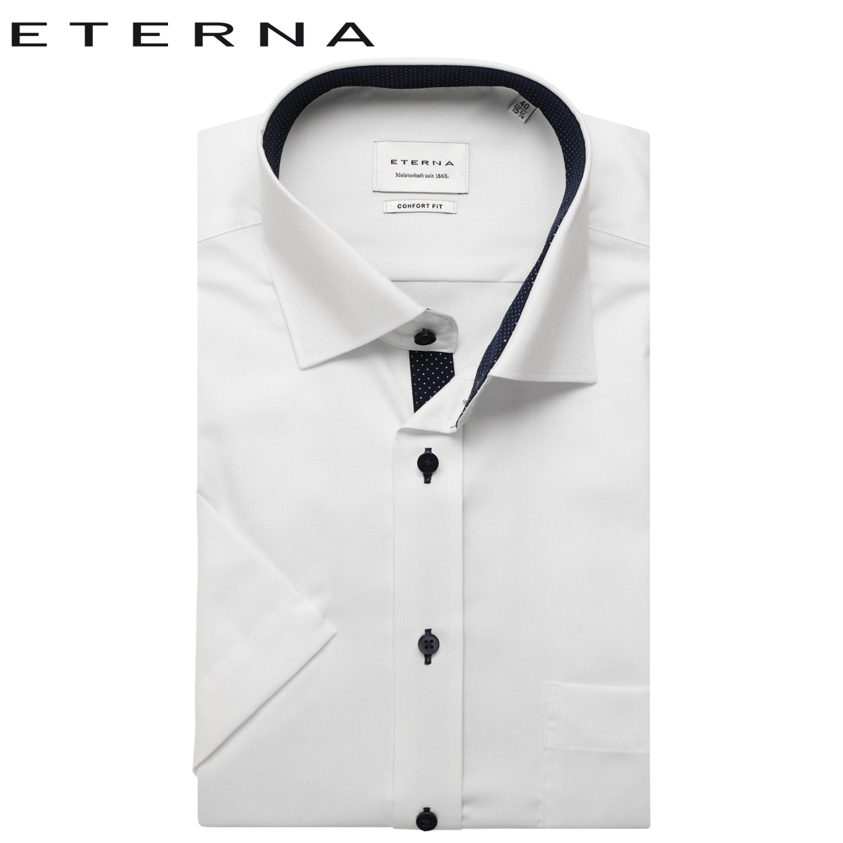 Eterna White Short Sleeve Shirt White