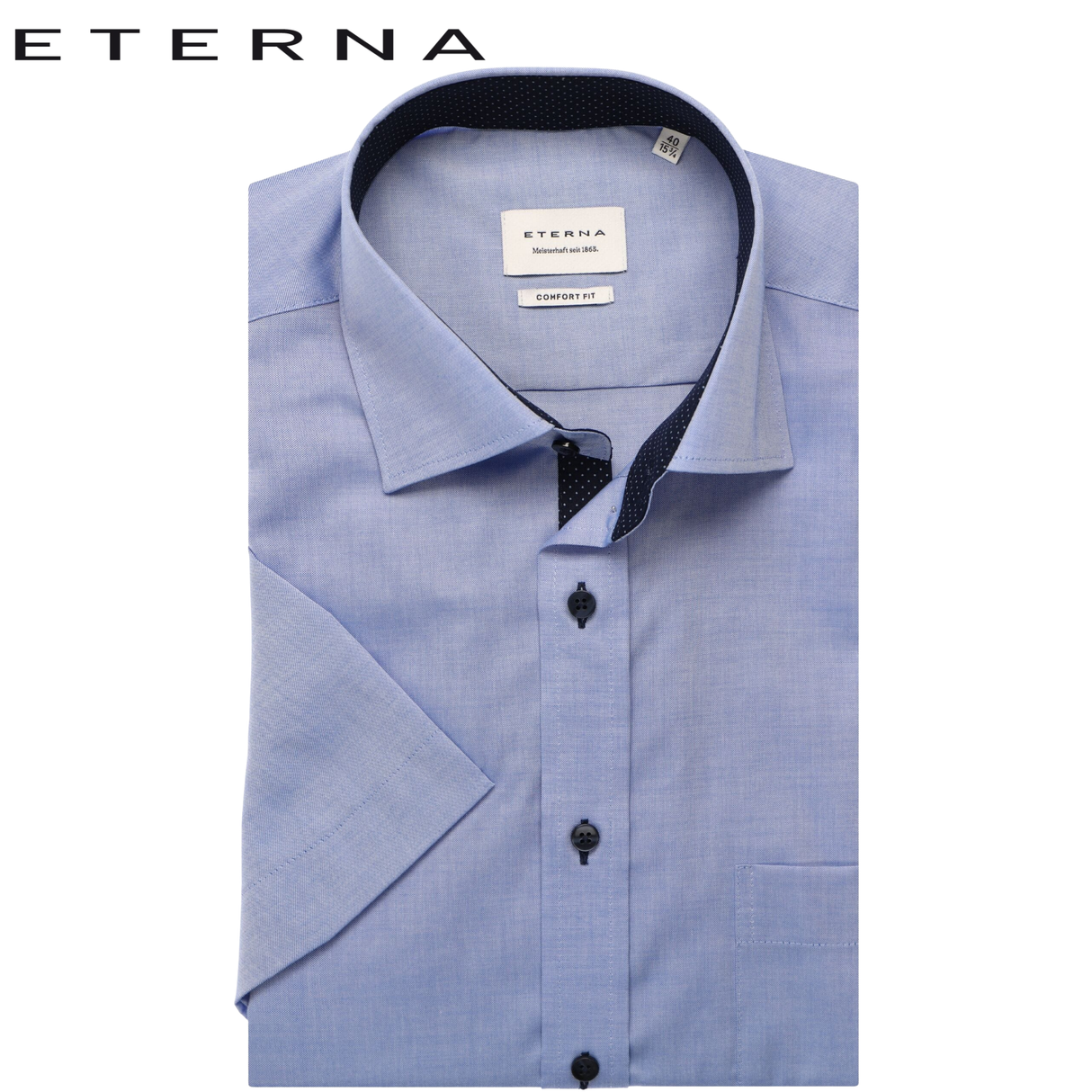 Eterna Blue Short Sleeve Shirt Blue