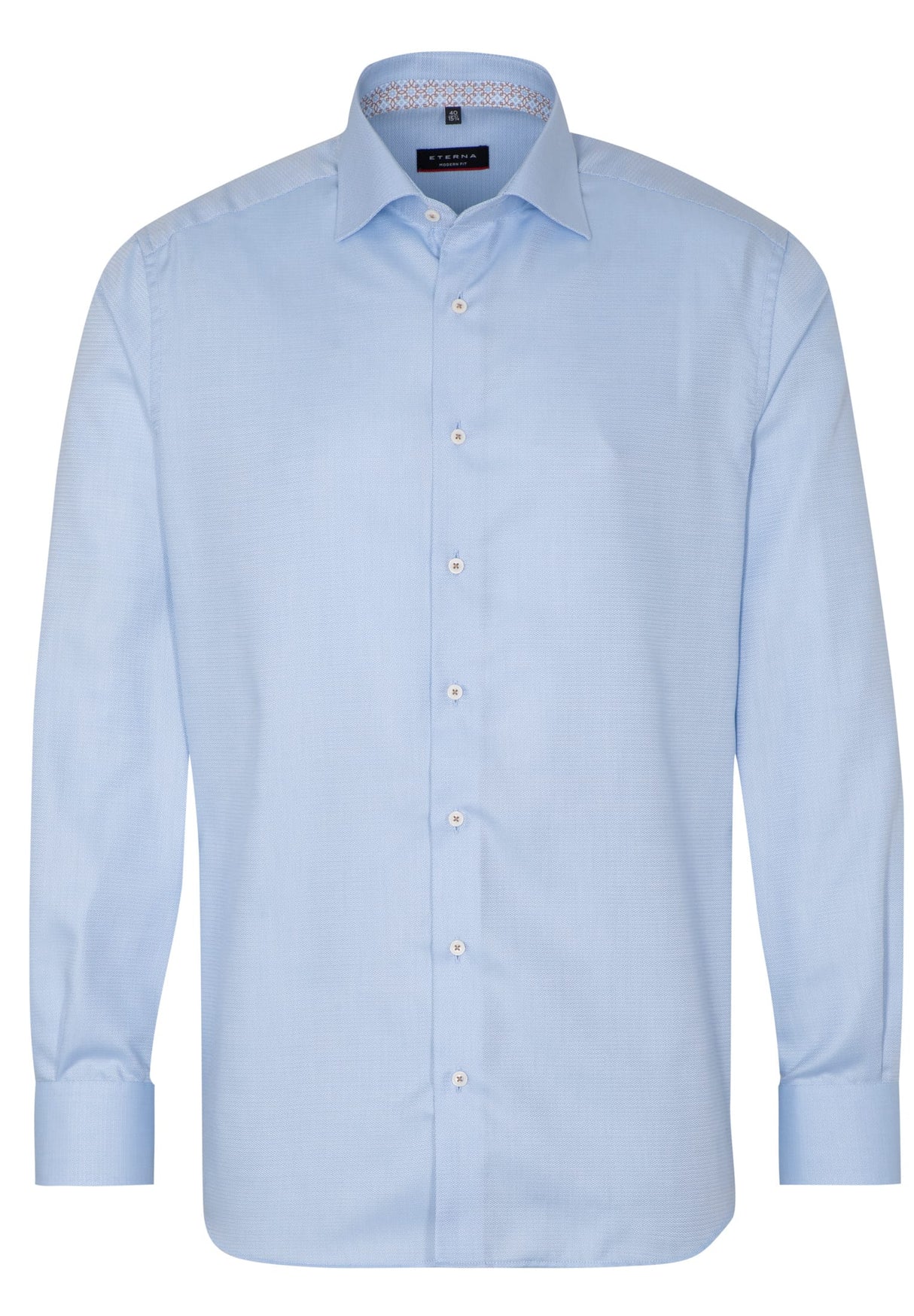 Eterna Sky Blue Twill With Trim Blue