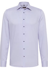 Eterna Solis Lilac Patterned Shirt Purple