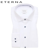Eterna Structured White Shirt White