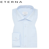 Eterna Baby Blue Formal Xtall Shirt Blue