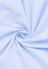 Eterna X-Tall Classic Blue Stripe Shirt Blue