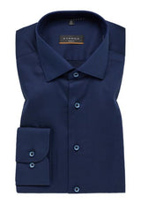 Eterna X-Tall Navy Rich Twill Shirt Navy