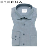 Eterna X-Tall Green Twill Detail Shirt Green