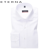 Eterna X-Tall Twill White Shirt White