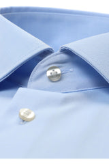 Eterna X-Tall Light Blue Twill Shirt Blue