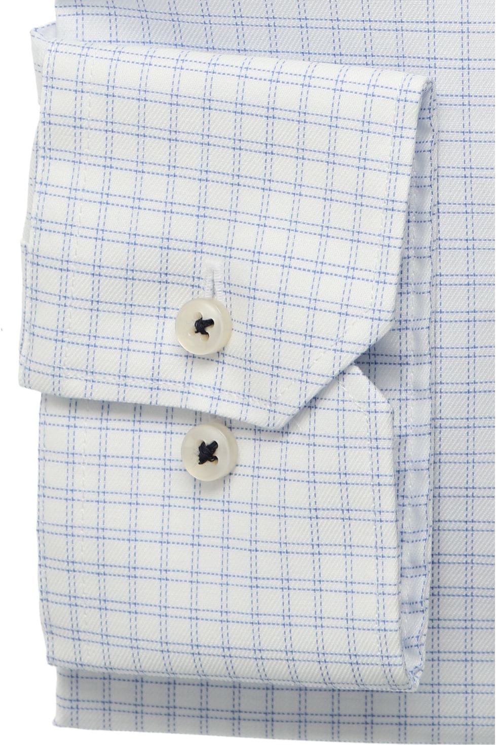 Eterna X-Tall Double Stripe Check Blue