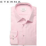 Eterna X-Tall Pink Diamond Twill Shirt Pink