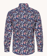 A Fish Named Fred Manga Style Navy Shirt Navy