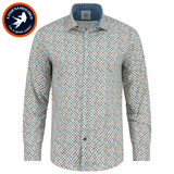 A Fish Named Fred Round Paint Shirt White