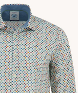 A Fish Named Fred Round Paint Shirt White