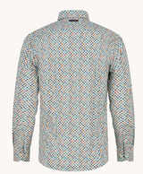 A Fish Named Fred Round Paint Shirt White