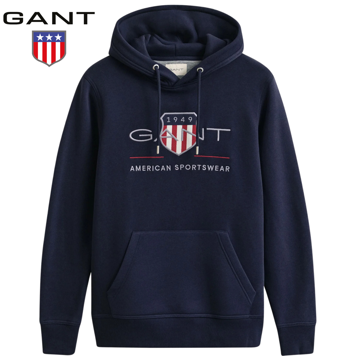 Gant Archive Shield Navy Hoodie Navy