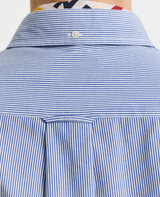 Gant Classic Poplin Banker Stripe Shirt Blue
