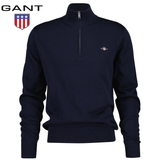 Gant Cotton Half Zip Evening Blue Knit Navy
