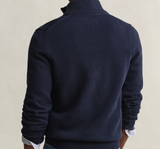 Gant Cotton Half Zip Navy Knit Sweater Navy