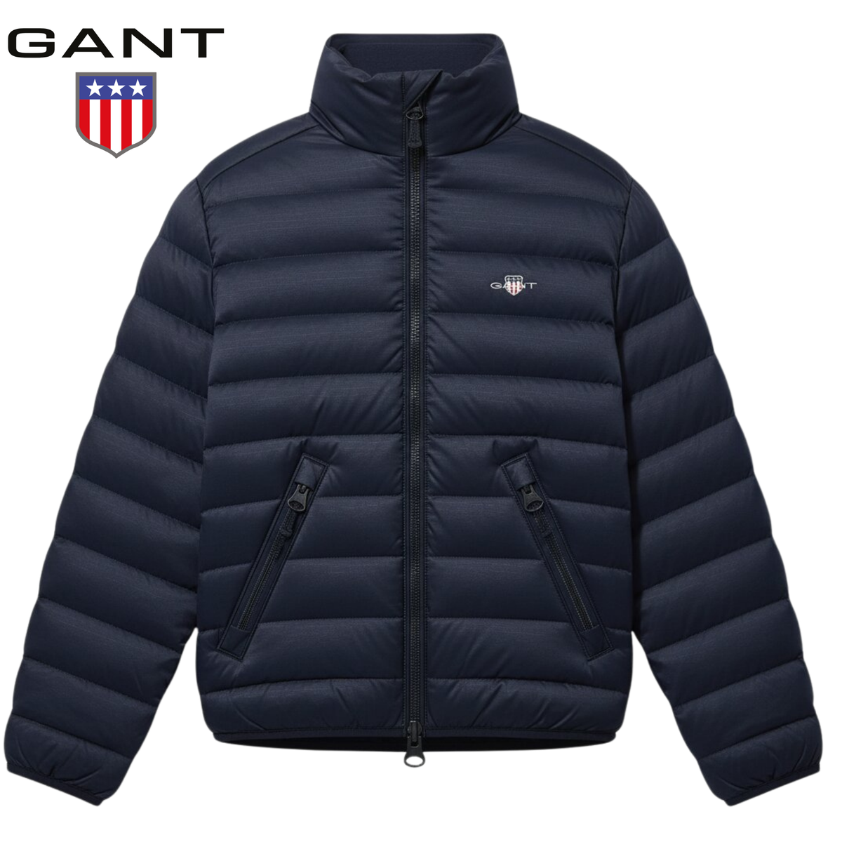 Gant Light Down Navy Quilted Jacket Navy