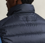 Gant Light Down Navy Quilted Zip Vest Navy