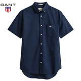Gant Classic Poplin Navy Ss Shirt Navy