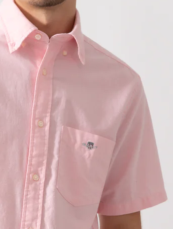 Gant Classic Poplin Pink Ss Shirt Pink