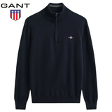 Gant Classic Half Zip Cotton Navy Knit Navy
