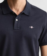 Gant Shield Pique Navy Polo Shirt Navy