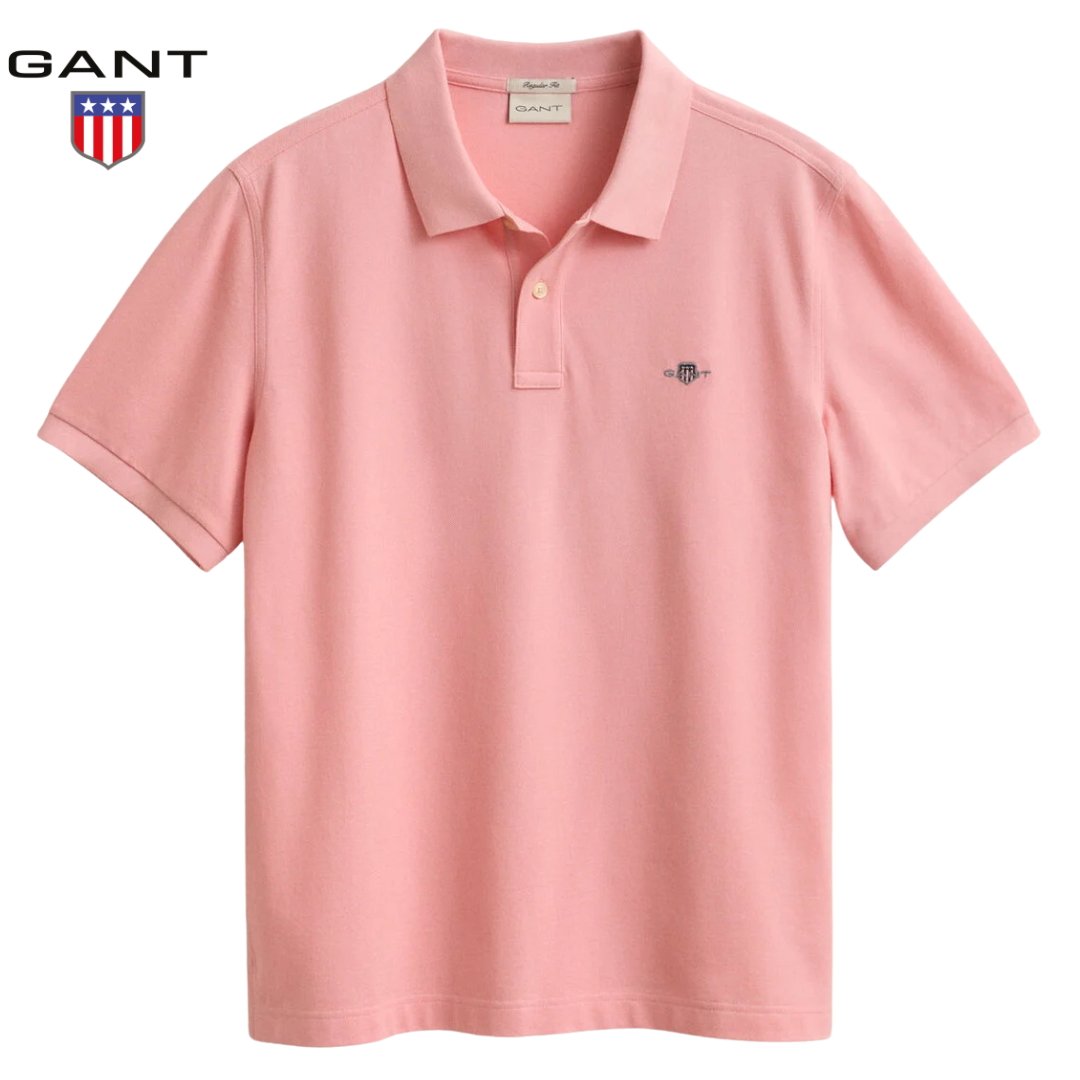 Gant Shield Pique Pink Polo Pink