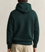 Gant Reg Shield Tartan Green Hoodie Green