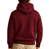 Gant Reg Shield Tartan Wine Hoodie Wine