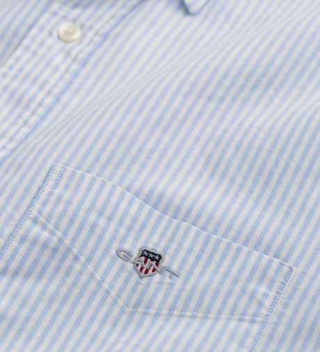 Gant Oxford Stripe Blue Casual Shirt Blue