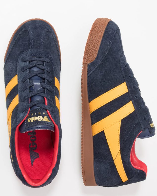 Gola Harrier Navy & Sun Red Trainer Navy
