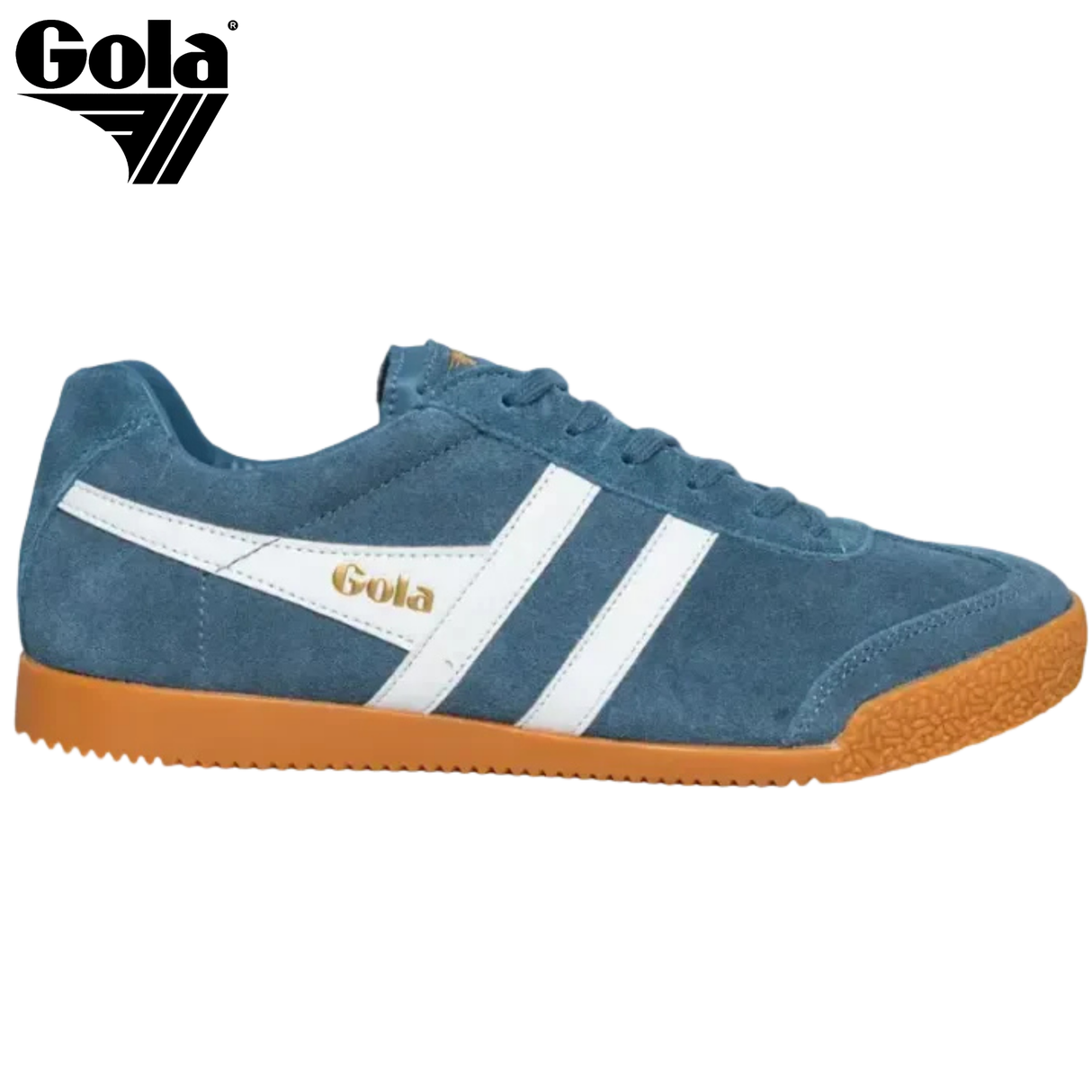 Gola Harrier Baltic And White Trainer Blue