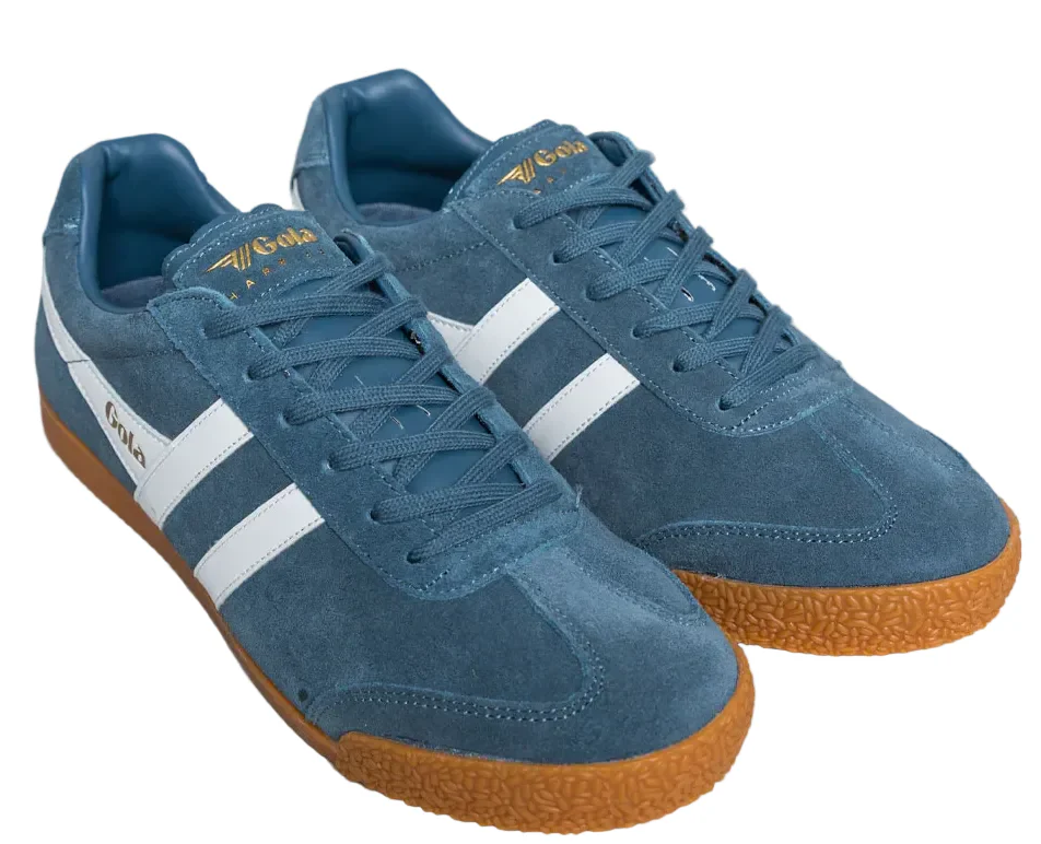 Gola Harrier Baltic And White Trainer Blue