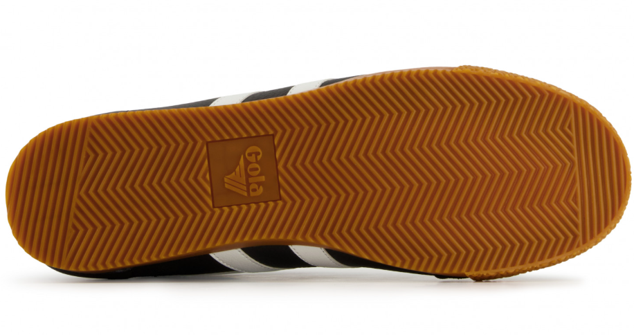 Gola Harrier Leather Black & White Shoes Black