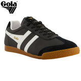 Gola Harrier Leather Black & White Shoes Black