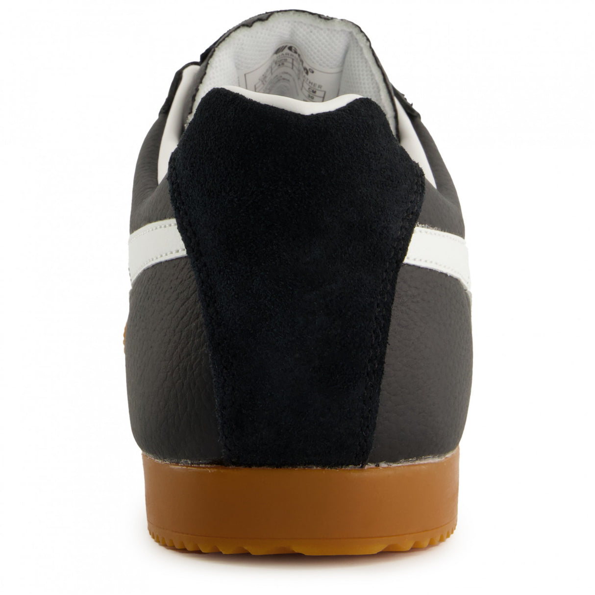Gola Harrier Leather Black & White Shoes Black