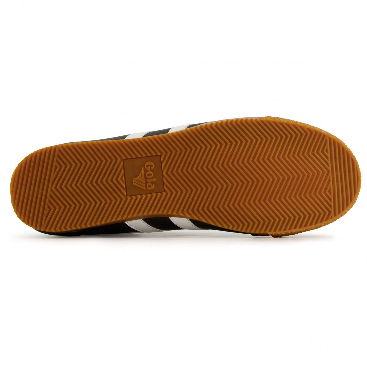Gola Harrier Leather Black & White Shoes Black