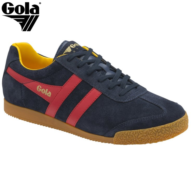 Gola Harrier Suede Navy & Red Sneaker Navy